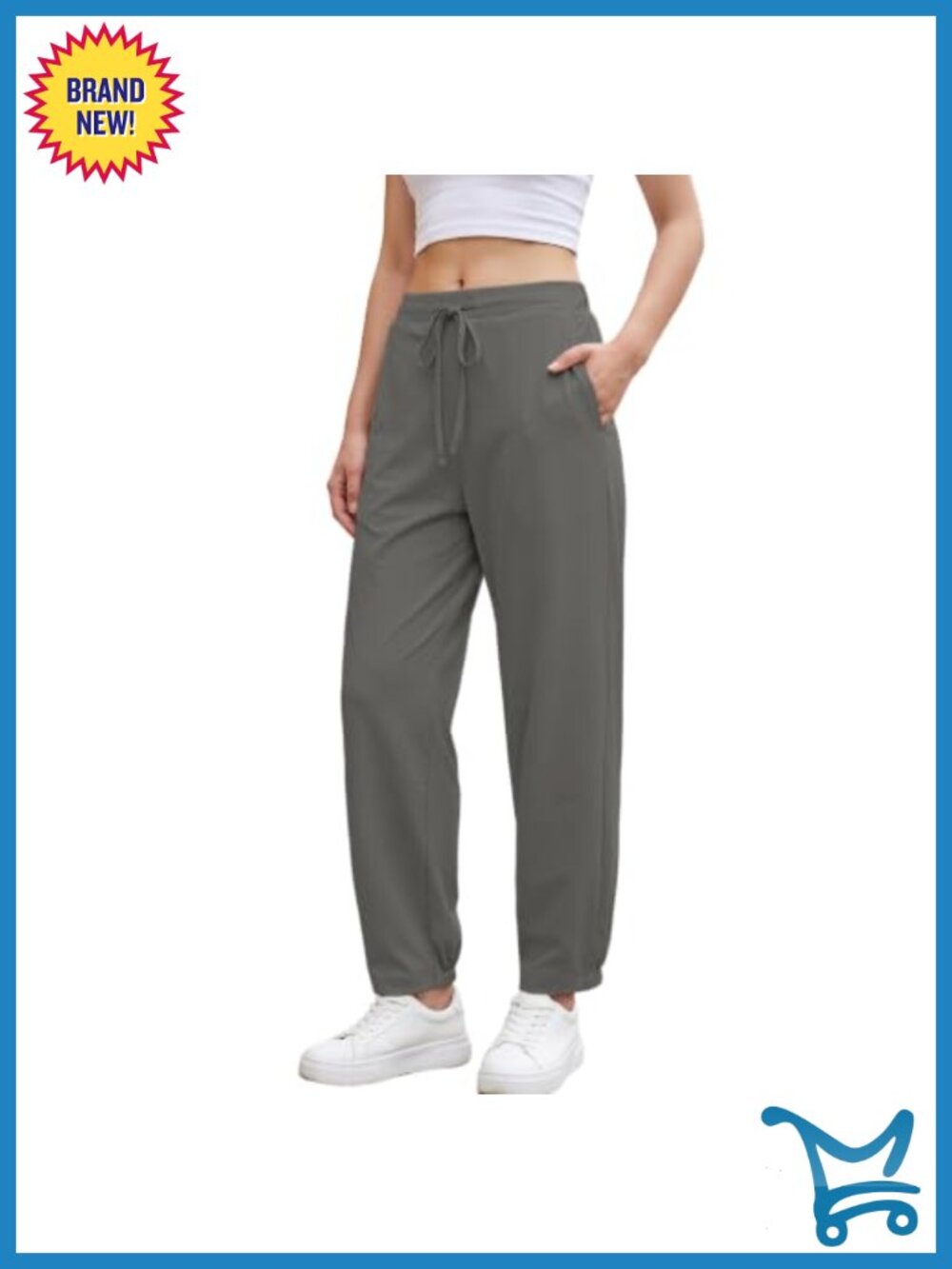 Lightweight Stretchy Nylon Spandex Tapered Jogger Travel Pants